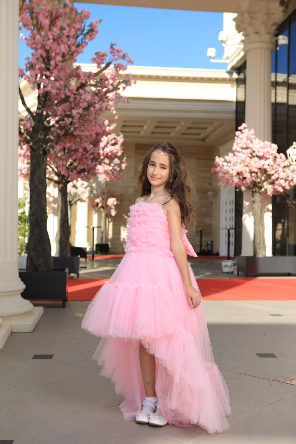 Fustani me tyl dhe elegant